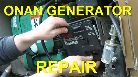 If you are using a portable generator, there is a fuel shutoff valve that is usually only used when you are storing your generator for long . . Onan 4000 generator reset button
